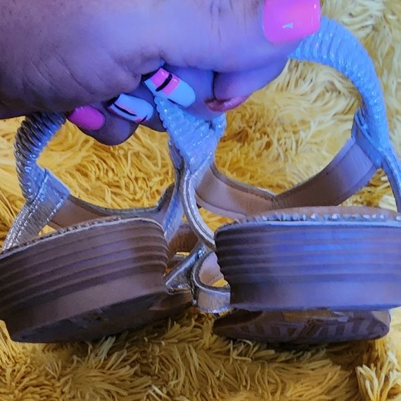 Sassy Silver Sandals - Picture 3 of 5